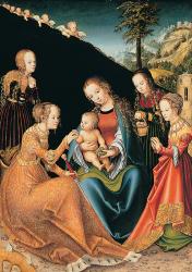 id. Lucas Cranach: Alexandriai Szent Katalin eljegyzése 1516 körül 